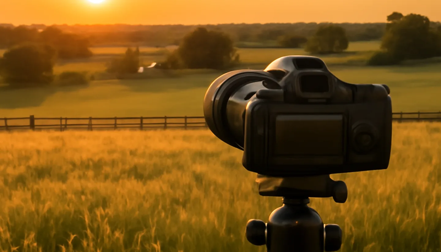 Aerial drone photo of Kentucky vacant land parcel for an online listing